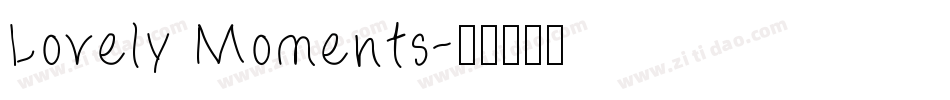 Lovely Moments字体转换